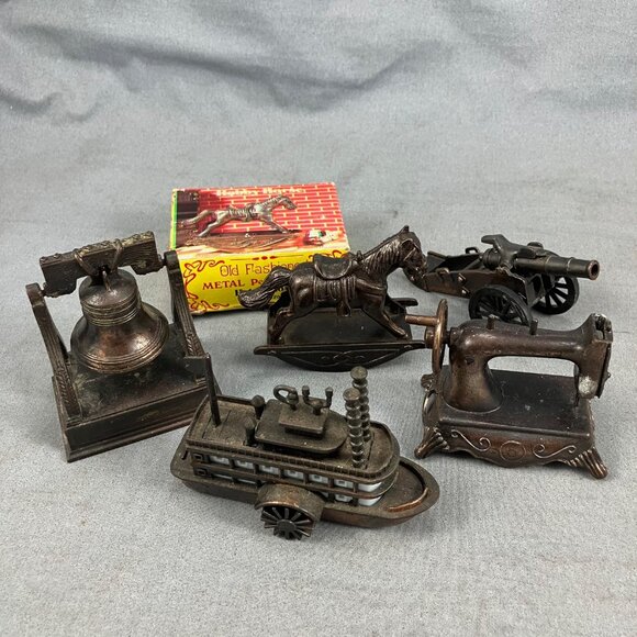 Lot of 5 VTG Miniature Die Cast Metal Pencil Sharpeners Hobby Horse #6020 + More - Picture 5 of 5